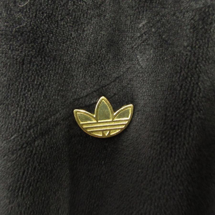 美品 adidas Originals アディダスオリジナルス S DOWN PUFFER ショート パファージャケット ダウン ブルゾン ベロア L ブラック レディース 古着 中古 | adidas Originals | 03