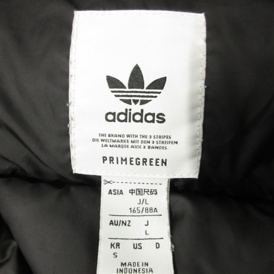 美品 adidas Originals アディダスオリジナルス S DOWN PUFFER ショート パファージャケット ダウン ブルゾン ベロア L ブラック レディース 古着 中古 | adidas Originals | 05