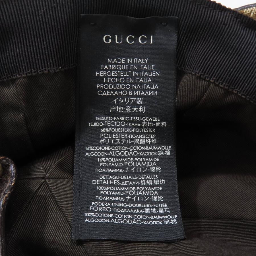 GUCCI GGキャンバス キャップ シェリーライン ウェブストライプGG金具 GUCCI（グッチ） 良品 ベースボールキャップ GG キャンバス ウェブ