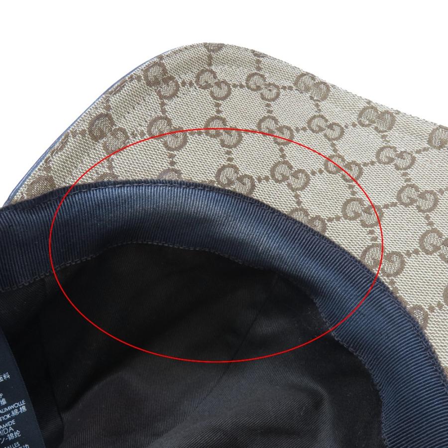 GUCCI（グッチ） 良品 ベースボールキャップ GG キャンバス ウェブ
