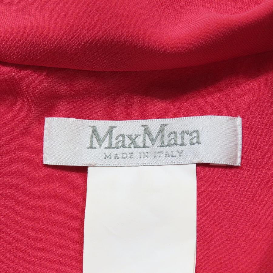 良品 MAX MARA マックスマーラ 白タグ ノースリーブワンピース ドレス ハーフ 膝丈 38 パッションピンク レディース 古着 中古 | Max Mara | 04