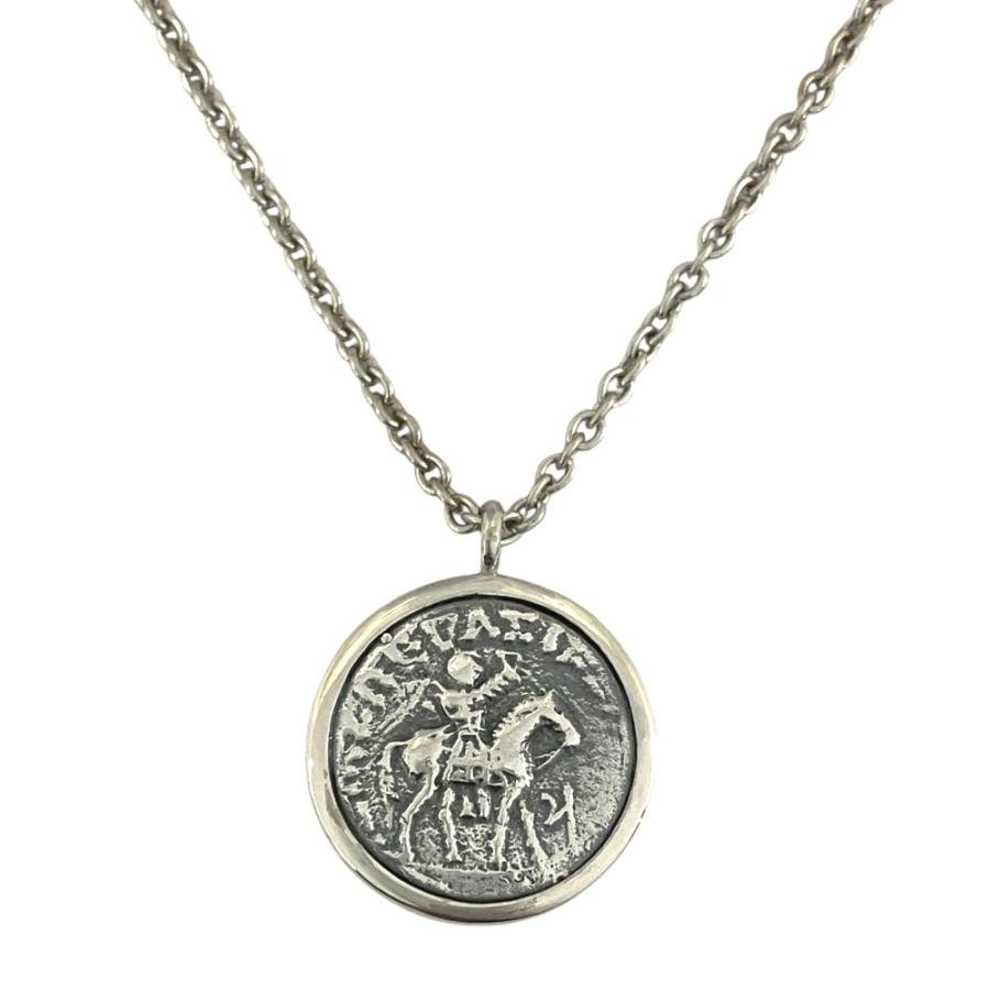 新品同様 TOM WOOD トムウッド 新品仕上げ済  Coin Pendant コイン ペンダント ネックレス アクセサリー SV925 50cm シルバー メンズ 古着 中古 | TOM WOOD