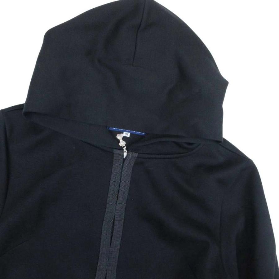 美品 M'S GRACY エムズグレイシー ダンボールニット パーカー フリル ジップアップ フーディー 羽織 38 黒 ブラック レディース 古着 中古 | M'S GRACY | 02