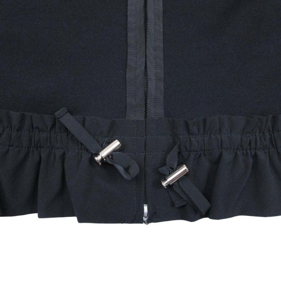 美品 M'S GRACY エムズグレイシー ダンボールニット パーカー フリル ジップアップ フーディー 羽織 38 黒 ブラック レディース 古着 中古 | M'S GRACY | 04