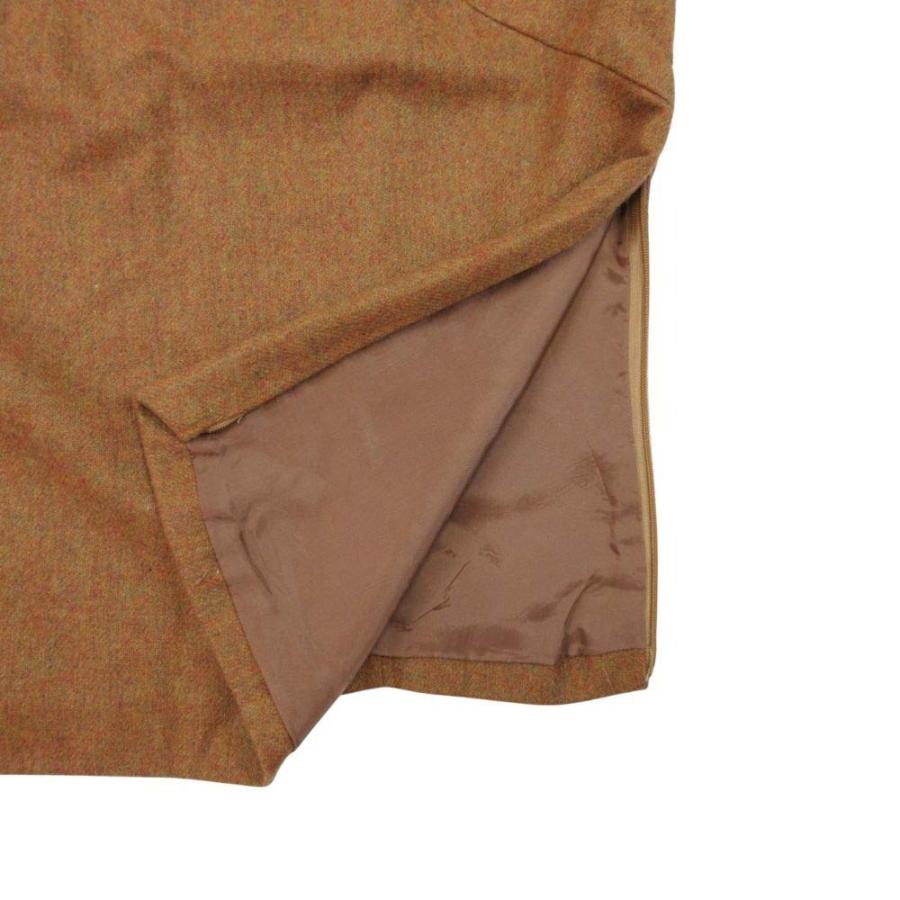 美品 Spick and Span スピックアンドスパン フリルネック 半袖 トップス カットソー ウールツイード ブラウス 茶 ブラウン系 レディース 古着 中古 |  | 04