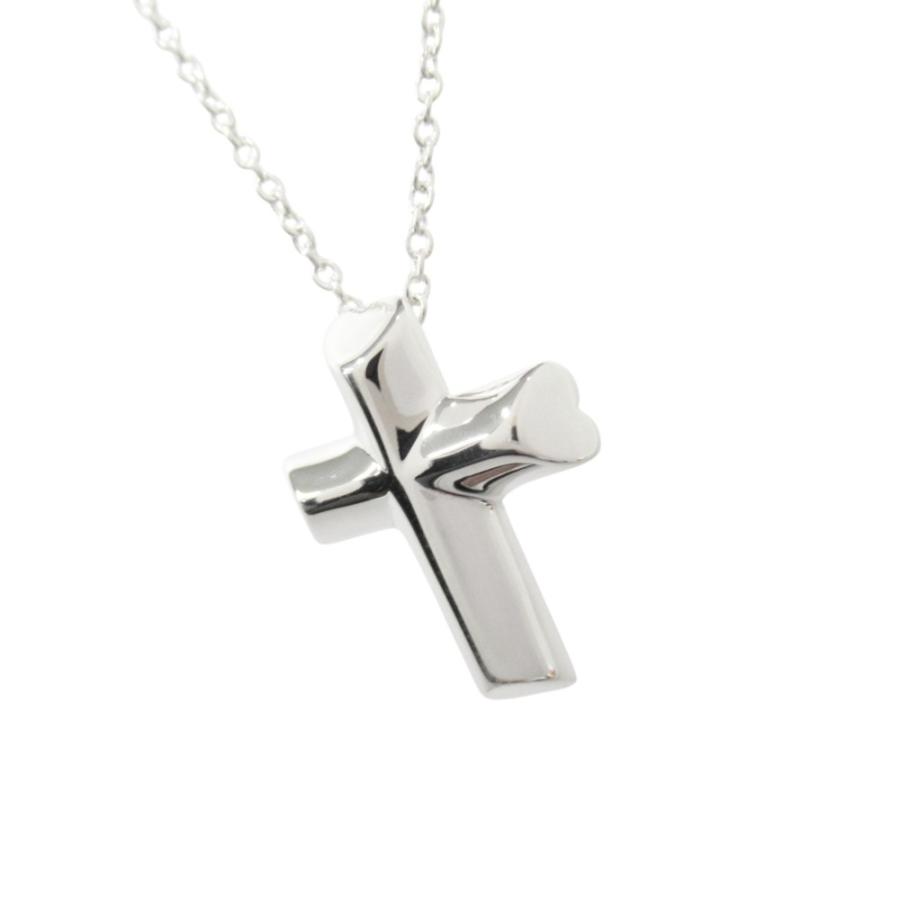 ティファニー テンダネス　ハート クロス ネックレス シルバー チェーン切れ TIFFANY&Co.（ティファニー） 新品同様 新品仕上げ済 テンダネス