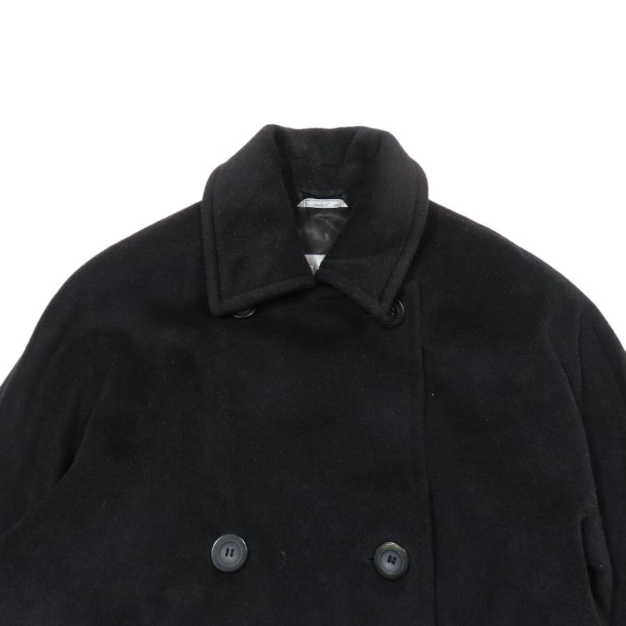 MAX MARA マックスマーラ 銀タグ ヴァージンウール ダブル ロング コート アウター ジャケット 34 ブラック レディース 古着 中古 | Max Mara | 03