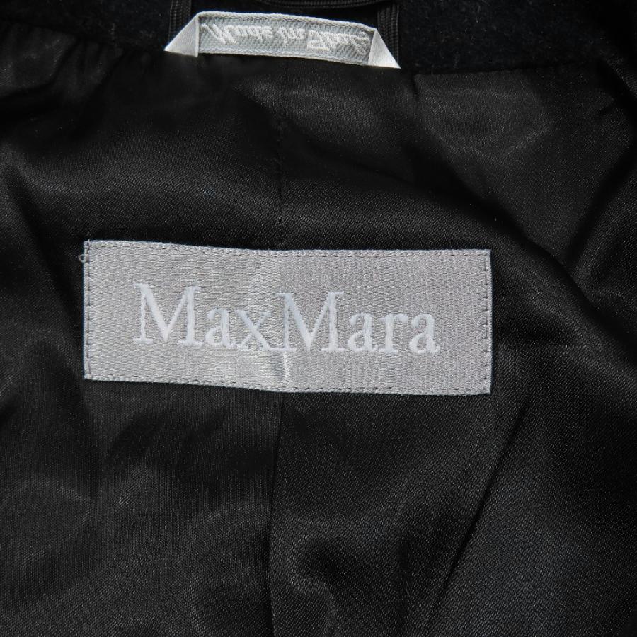 MAX MARA マックスマーラ 銀タグ ヴァージンウール ダブル ロング コート アウター ジャケット 34 ブラック レディース 古着 中古 | Max Mara | 04