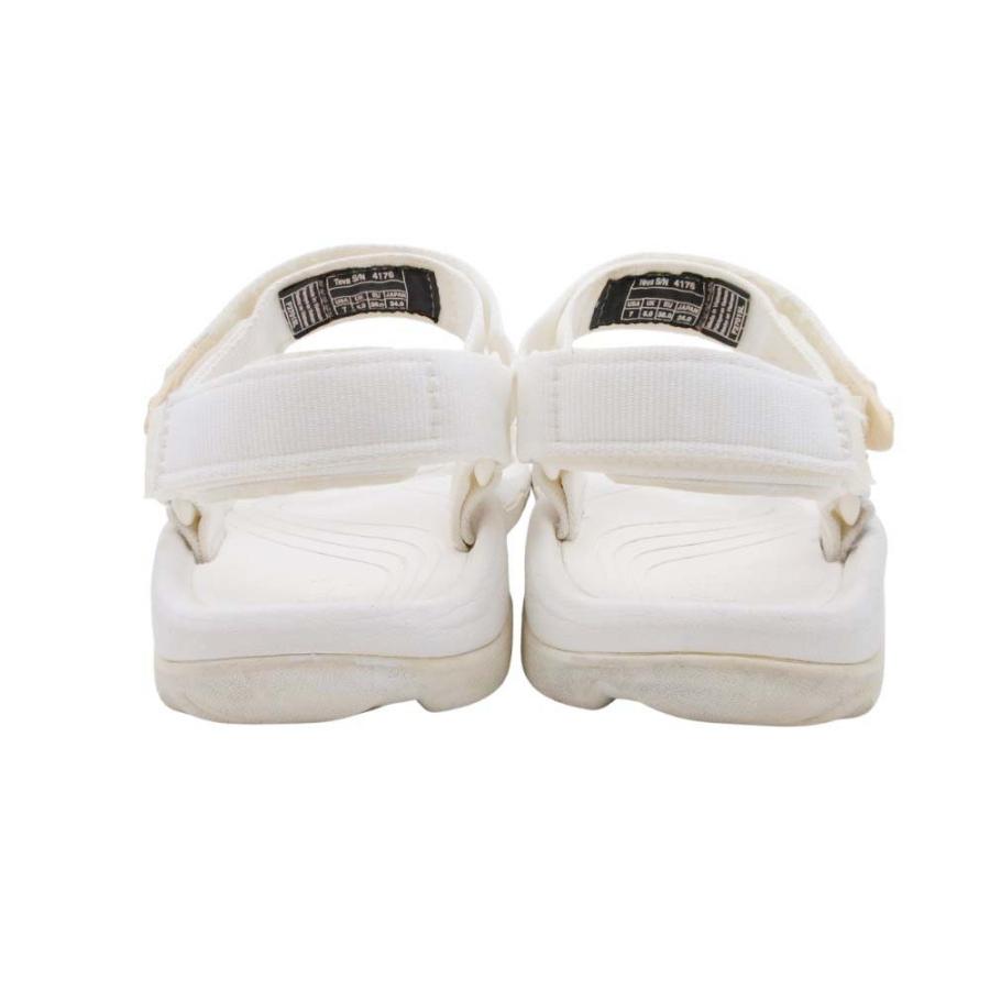 良品 Teva テバ HURRICANE XLT スポーツサンダル フラット ベルクロ ストラップ シューズ 靴 7/24.0 白 ホワイト レディース 古着 中古 | Teva | 03