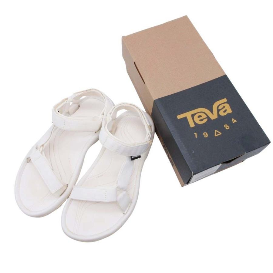 良品 Teva テバ HURRICANE XLT スポーツサンダル フラット ベルクロ ストラップ シューズ 靴 7/24.0 白 ホワイト レディース 古着 中古 | Teva | 05