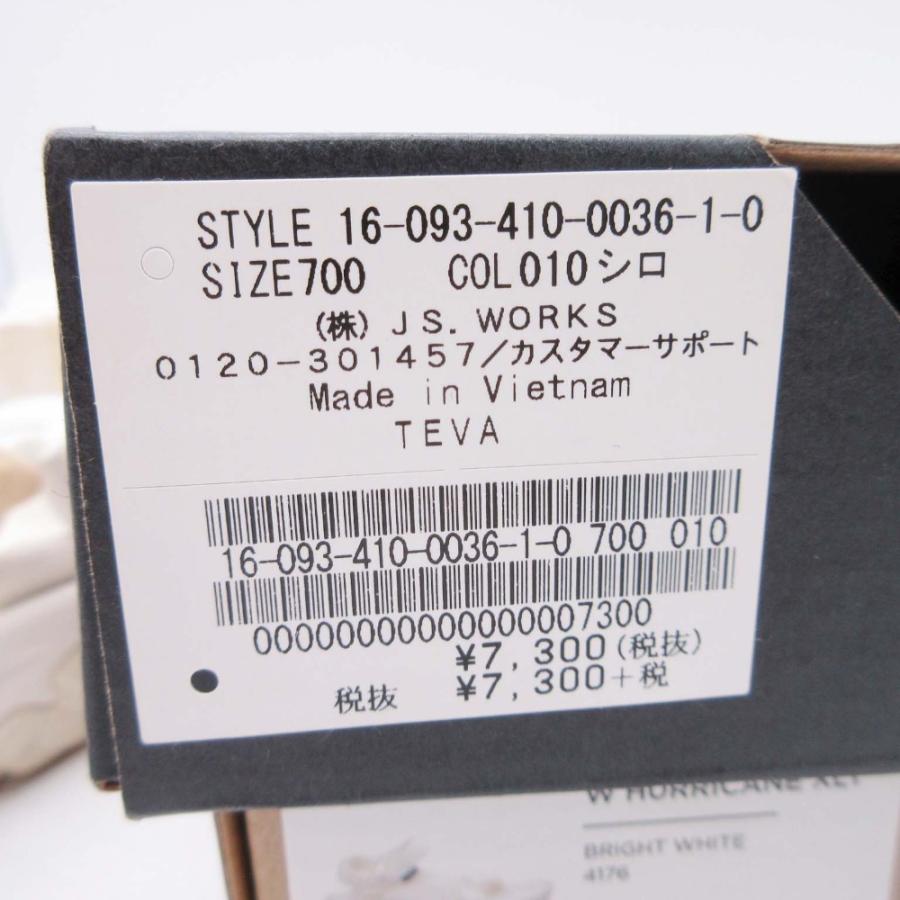 良品 Teva テバ HURRICANE XLT スポーツサンダル フラット ベルクロ ストラップ シューズ 靴 7/24.0 白 ホワイト レディース 古着 中古 | Teva | 07