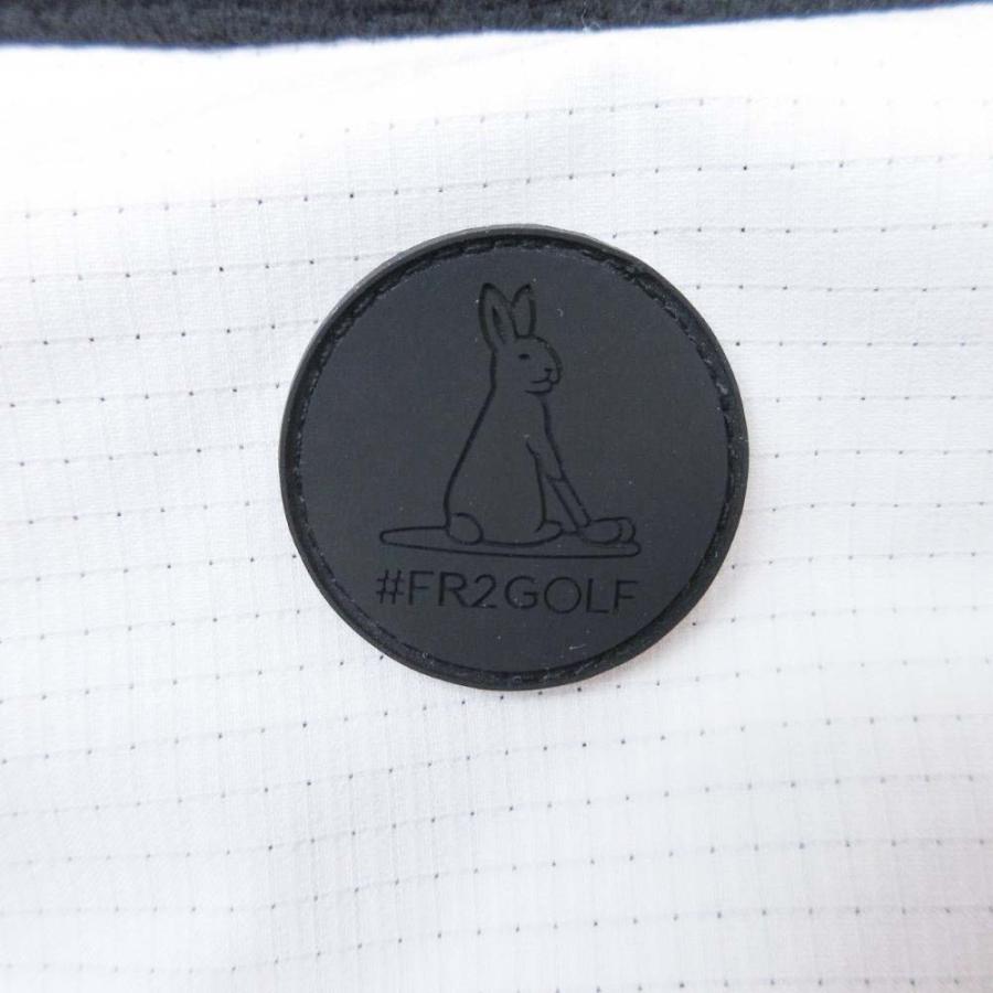 FR2 美品 FR2 GOLF エフアールツー ゴルフ ロゴ刺繍 フリース ジップ