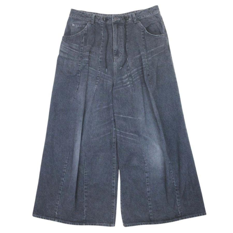 美品 Needles ニードルス 24aw H.D. Buggy Jean 12oz Denim ヒザデル バギーパンツ デニム パンツ ジーンズ イージー Ｌ 黒 ブラック メンズ 古着 中古 USED Needles（ニードルス） 美品 24aw H.D. Buggy Jean 12oz Denim