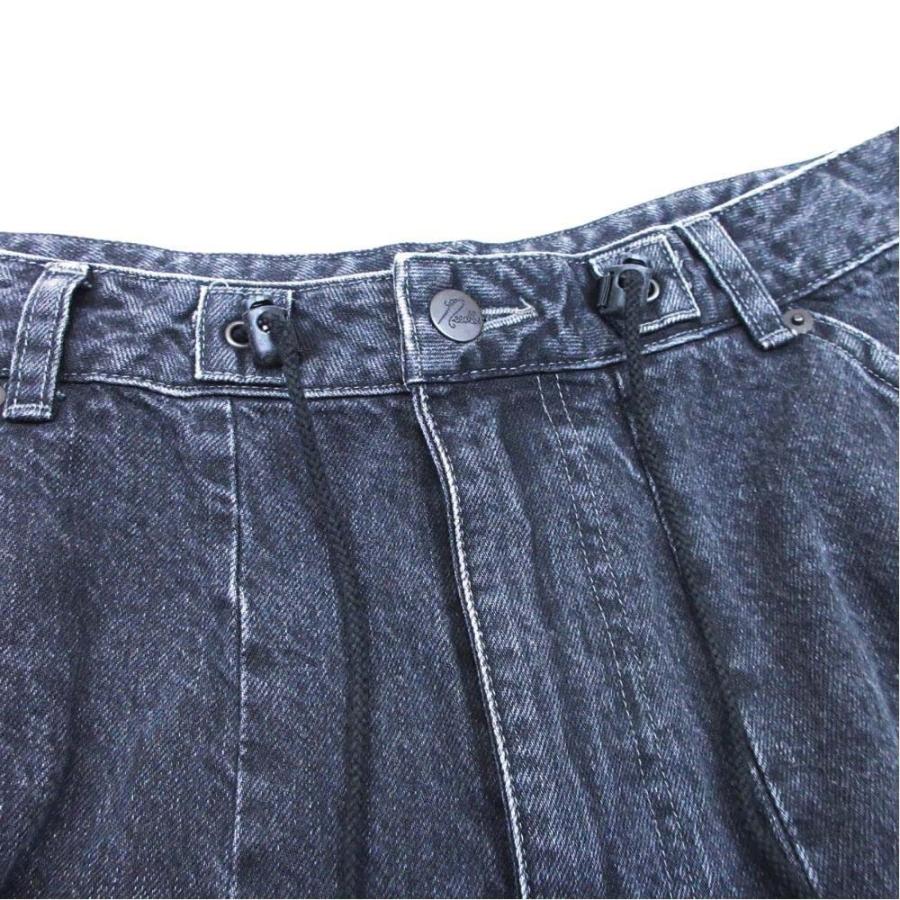 美品 Needles ニードルス 24aw H.D. Buggy Jean 12oz Denim ヒザデル バギーパンツ デニム パンツ ジーンズ イージー Ｌ 黒 ブラック メンズ 古着 中古 USED Needles（ニードルス） 美品 24aw H.D. Buggy Jean 12oz Denim