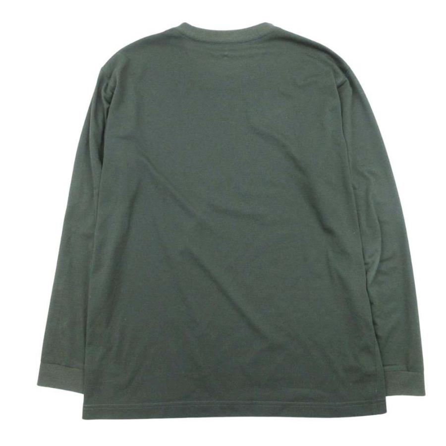 mont-bell モンベル WIC.ロングスリーブT Tシャツ ワンポイントロゴ カットソー トップス 長袖 XS ダークグリーン メンズ 古着 中古 | mont-bell | 01