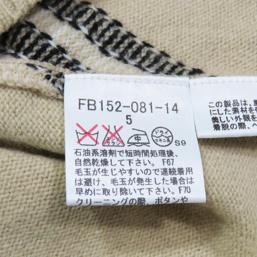 美品 BURBERRY LONDON バーバリーロンドン ノバチェック ニット セーター カットソー ウール カシミヤ混 5 大きいサイズ ベージュ レディース 古着 中古 |  | 05