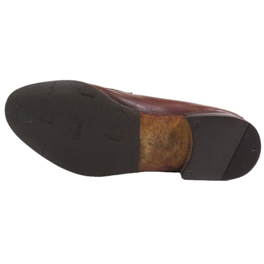 Salvatore Ferragamo サルヴァトーレフェラガモ ベルトストラップ ローファー レザー シューズ 8EE ダークブラウン メンズ 古着 中古 |  | 04