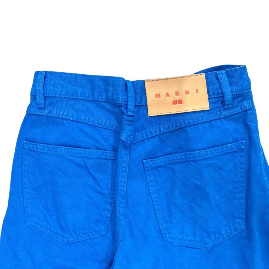 MARNI マルニ × UNIQLO ユニクロ ワイド バギー ジーンズ デニム パンツ ボトムス カラーパンツ ロゴ サイズ23 青 ブルー レディース 古着 中古 | MARNI | 03