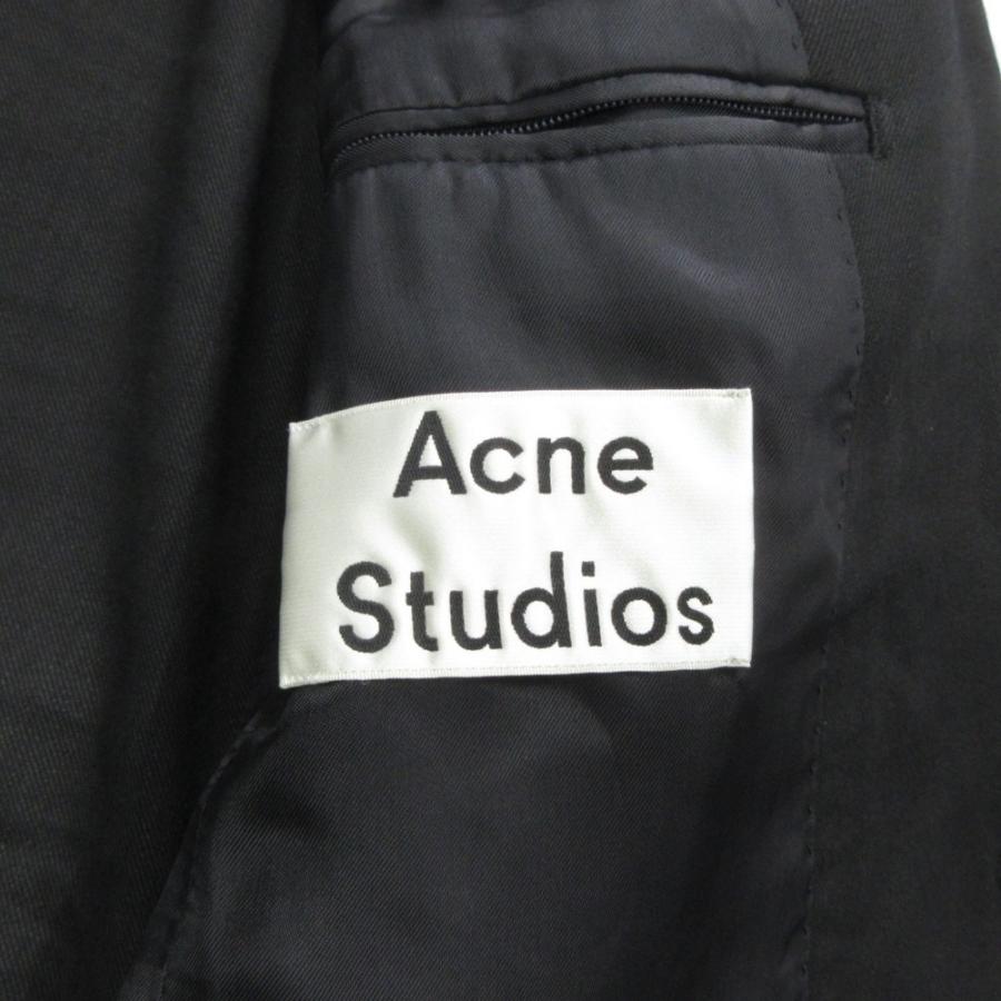 美品 ACNE STUDIOS アクネストゥディオズ 15SS ZOOTY J リネン シングル ブレスト スーツ ジャケット ブレザー 背抜き 44 黒 ブラック メンズ 古着 中古 | Acne Studios | 04