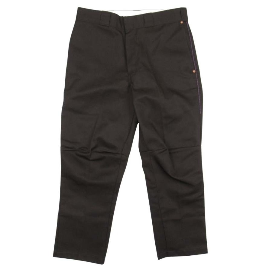 美品 Rebuild by Needles x Dickies リビルドバイニードルス ディッキーズ 874 再構築 ワークパンツ カラーステッチ S ダークブラウン メンズ 古着 中古 USED Rebuild by Needles 美品 Rebuild by Needles x Dickies リビルドバイ
