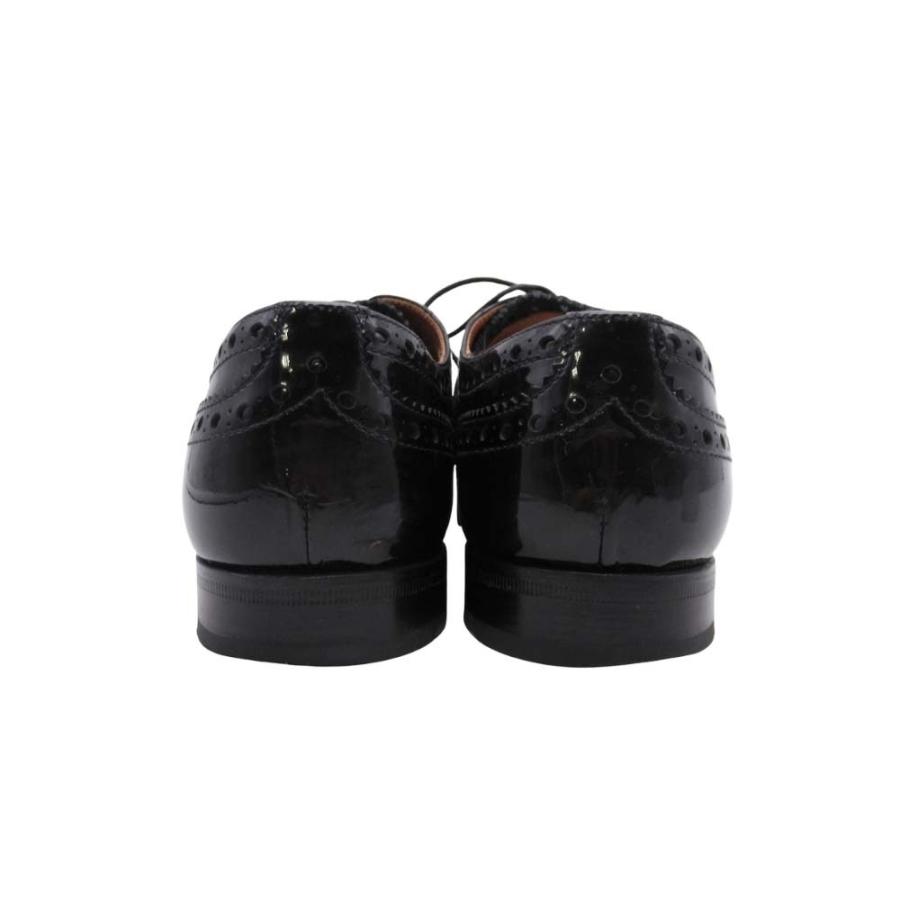 良品 CHURCH'S チャーチ BURWOOD 3W バーウッド オックスフォードシューズ エナメル フルブローグ ウィングチップ 革靴 36/23.0 黒 レディース 古着 中古 | Church's | 02