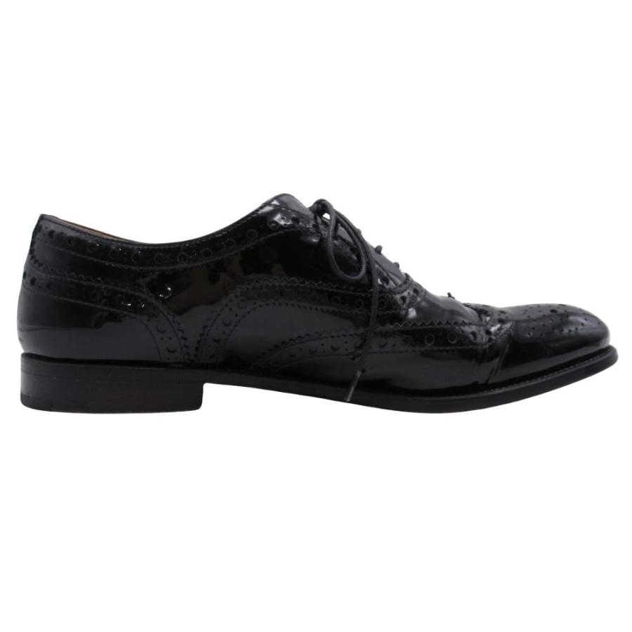 良品 CHURCH'S チャーチ BURWOOD 3W バーウッド オックスフォードシューズ エナメル フルブローグ ウィングチップ 革靴 36/23.0 黒 レディース 古着 中古 | Church's | 03