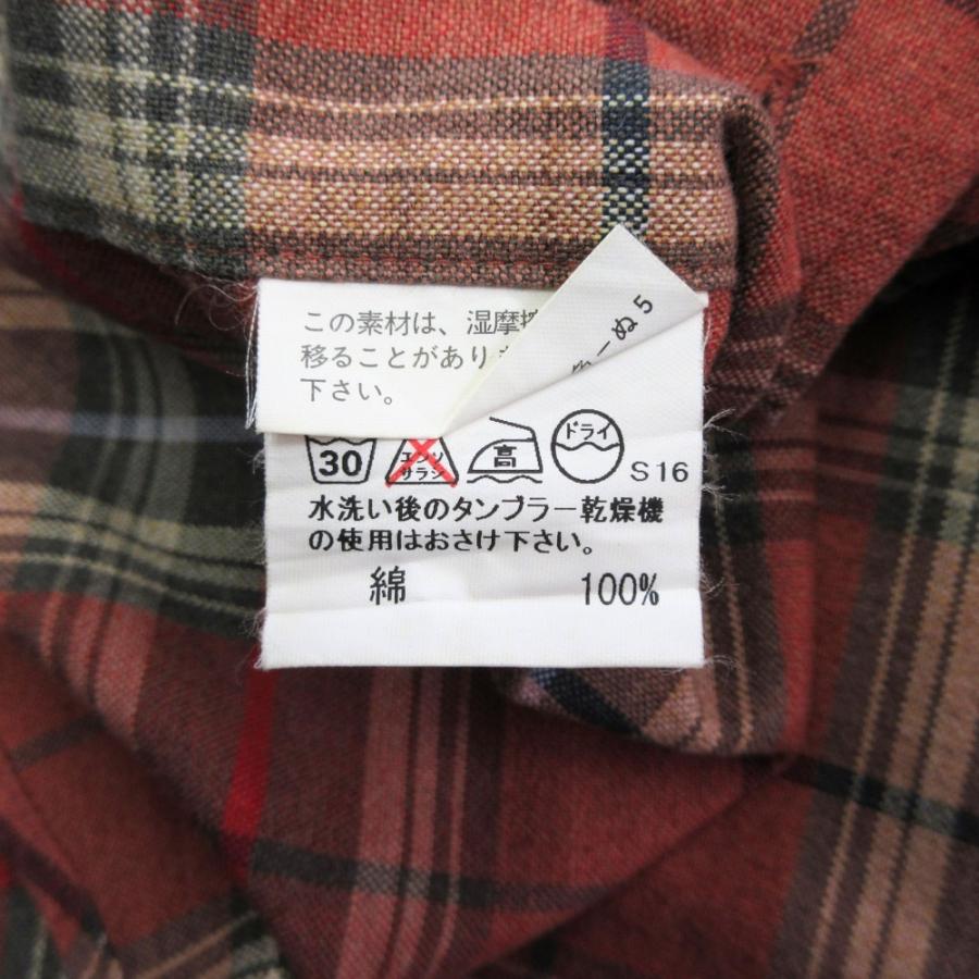 美品 BURBERRY LONDON バーバリーロンドン チェック柄 ボタンダウン シャツ カットソー ブラウス 長袖 LL 大きいサイズ 赤 レッド系 メンズ 古着 中古 |  | 05