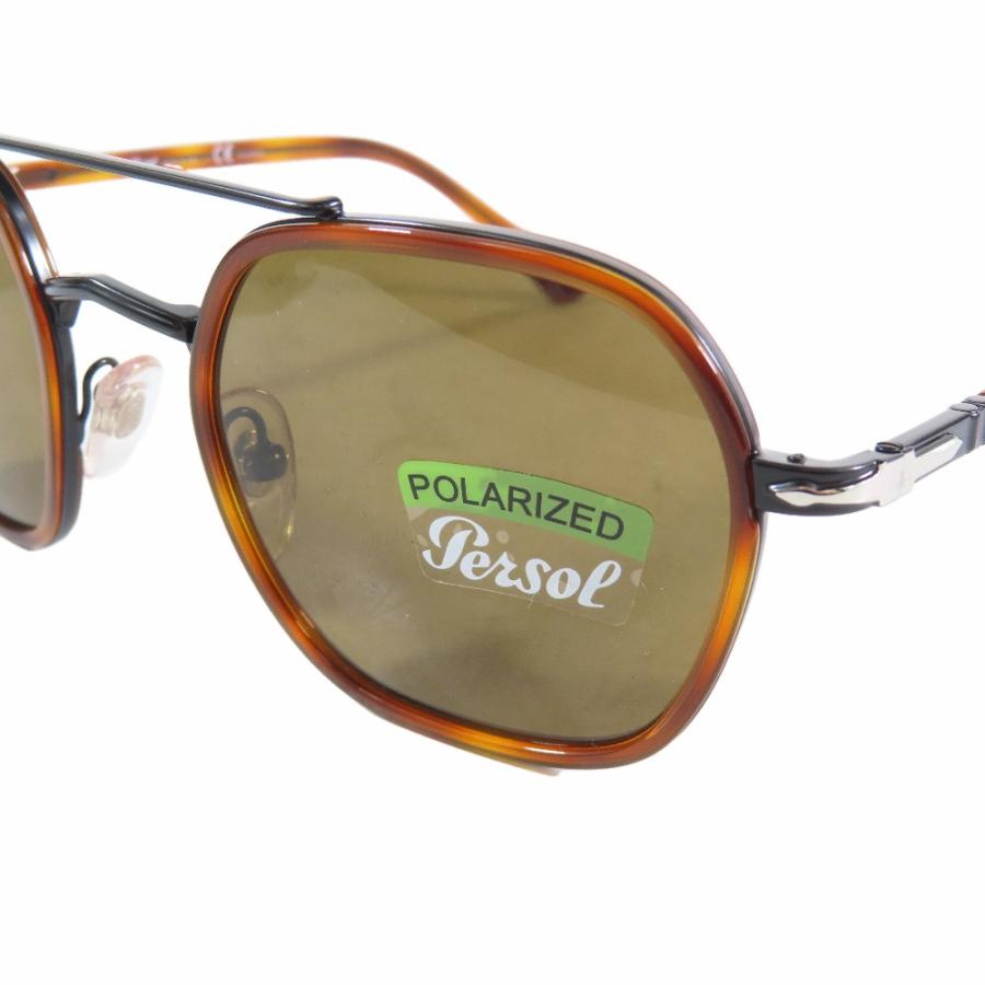 未使用 Persol ペルソール 偏光サングラス 2480-S 1091/57 アイウェア メガネ プラスチックフレーム べっ甲柄 50□22 145 ブラウン メンズ 古着 中古 USED persol（ペルソール） 未使用 偏光サングラス 2480-S 1091/57 アイ