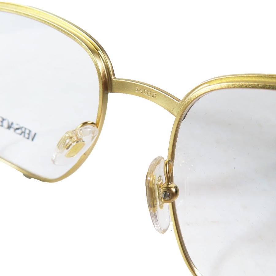 未使用 VERSACE ヴェルサーチ 1264 1436 ウェリントン グレカ サングラス メガネ アイウェア デモレンズ 54□18 140 ブラック メンズ 古着 中古 USED VERSACE（ヴェルサーチェ） 未使用 ヴェルサーチ 1264 1436
