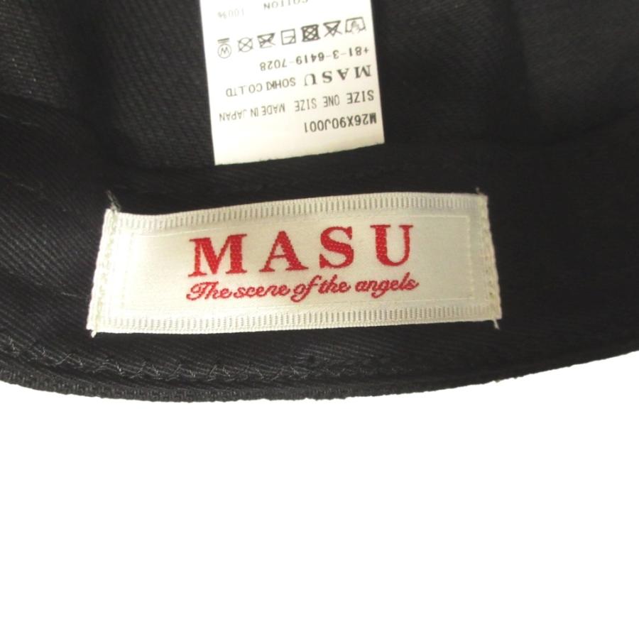 未使用 MASU エムエーエスユー NUBIAN ヌビアン別注 WASTED MASU BOYS CAP (20TH EXCLUSIVE) キャップ 帽子 ウォッシュ加工 黒 ブラック メンズ 古着 中古 | MASU | 03