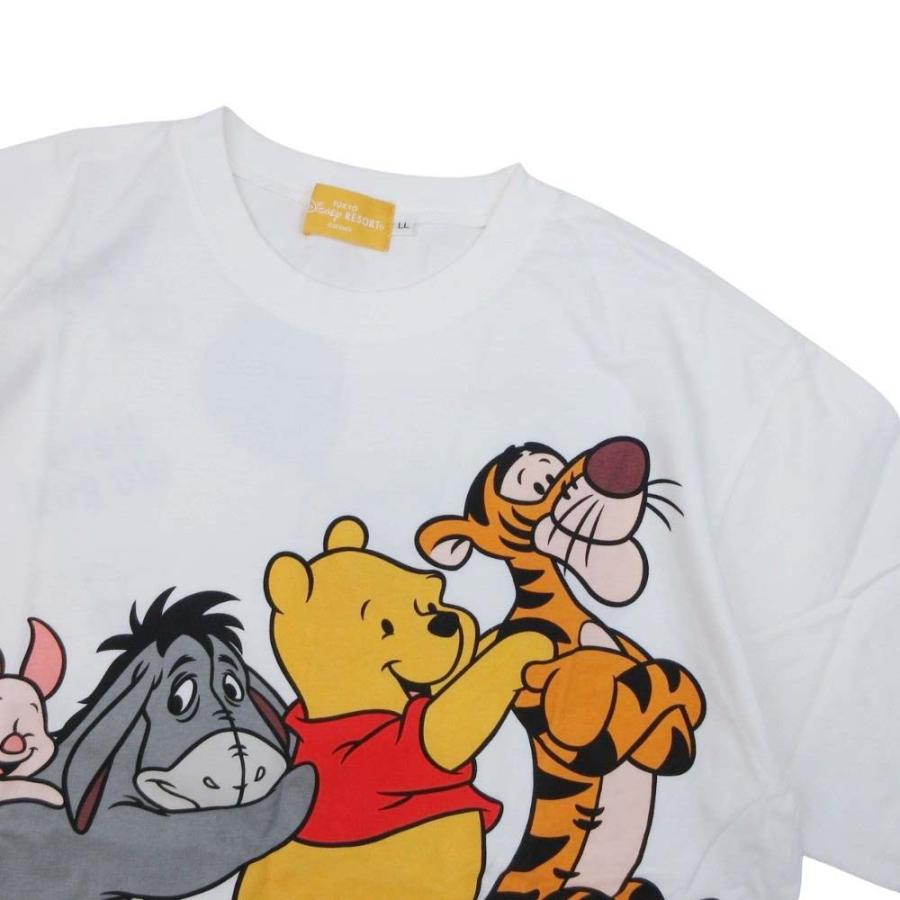 新品同様 Disney 東京ディズニーリゾート くまのプーさん Tシャツ 半袖 クルーネック トップス カットソー Winnie the Pooh LL ホワイト メンズ レディース 古着 | Disney | 02