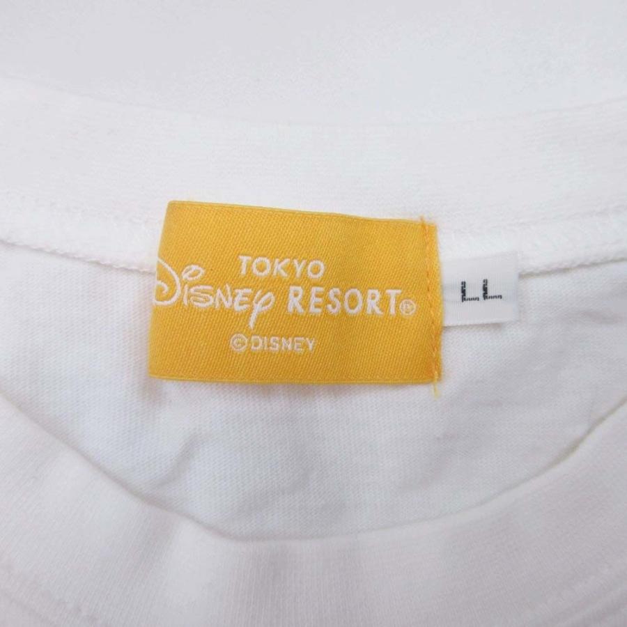 新品同様 Disney 東京ディズニーリゾート くまのプーさん Tシャツ 半袖 クルーネック トップス カットソー Winnie the Pooh LL ホワイト メンズ レディース 古着 | Disney | 05