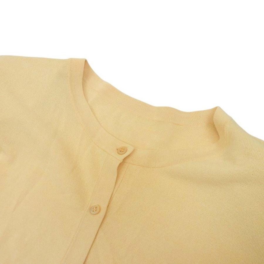 フォクシーニューヨーク　アッパースタンダードカーディガン　イエロー　38 FOXEY NEW YORK 美品 フォクシー ニューヨーク 15ss Cardigan Upper