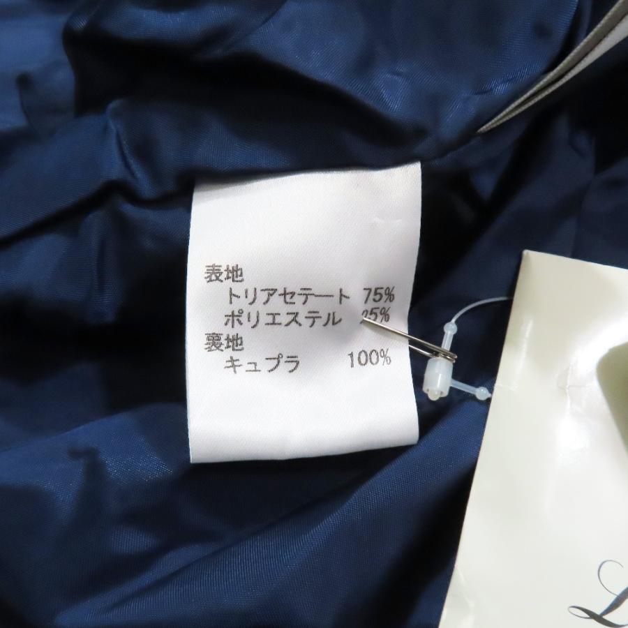 未使用 Leilian レリアン ワンピース 長袖 ラウンドネック タック ギャザー フレア ロング ミモレ丈 13+ 大きいサイズ ブルー レディース 古着 中古 | Leilian | 06