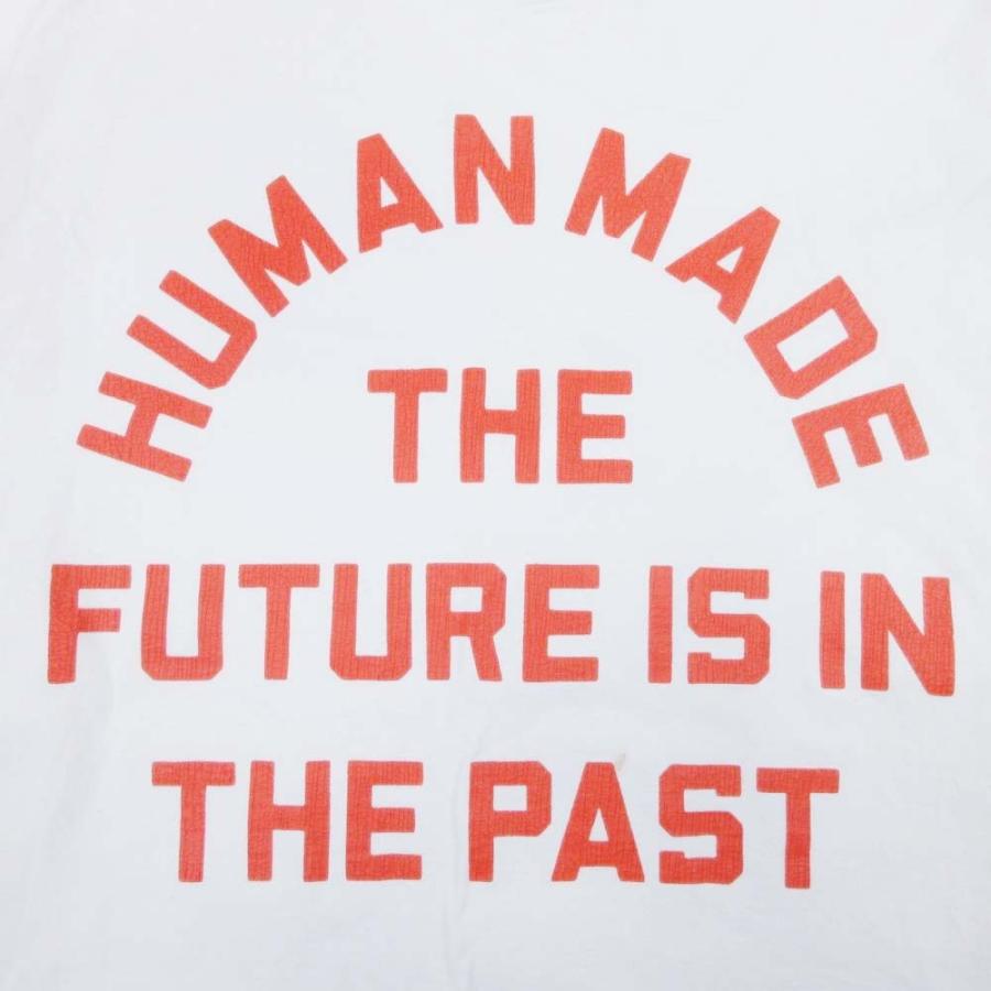 美品 HUMAN MADE ヒューマンメイド ロゴプリント Tシャツ カットソー トップス クルーネック コットン 長袖 L 白 ホワイト メンズ 古着 中古 |  | 03