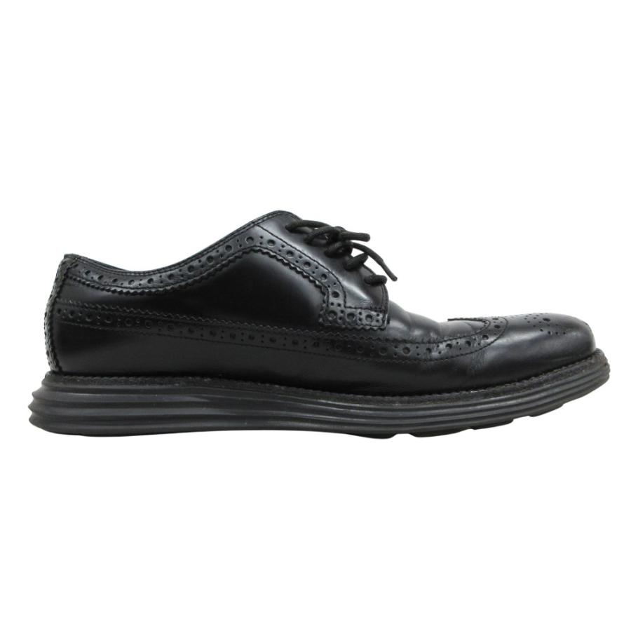 良品 COLE HAAN コールハーン ウィングチップ レザー ドレス シューズ 靴 革靴 サイズ9 26.5cm 黒 ブラック メンズ 古着 中古 | COLE HAAN | 01