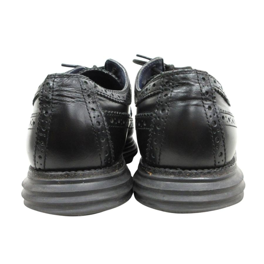 良品 COLE HAAN コールハーン ウィングチップ レザー ドレス シューズ 靴 革靴 サイズ9 26.5cm 黒 ブラック メンズ 古着 中古 | COLE HAAN | 04
