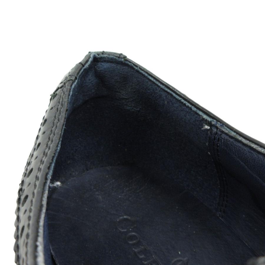 良品 COLE HAAN コールハーン ウィングチップ レザー ドレス シューズ 靴 革靴 サイズ9 26.5cm 黒 ブラック メンズ 古着 中古 | COLE HAAN | 09