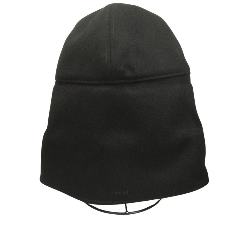 未使用 25aw sacai サカイ ウール ベルト キャップ 帽子 メルトン 2way サイズ1 黒 ブラック メンズ 古着 中古 | sacai | 04