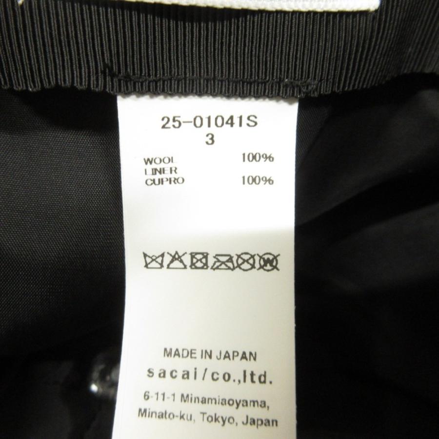 未使用 25aw sacai サカイ ウール ベルト キャップ 帽子 メルトン 2way サイズ3 茶 ブラウン メンズ 古着 中古 | sacai | 08