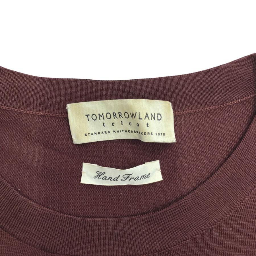 良品 TOMORROWLAND tricot トゥモローランドトリコ スーパーファインメリノウール クルーネックプルオーバー ニット M ボルドー メンズ 古着 中古 |  | 05