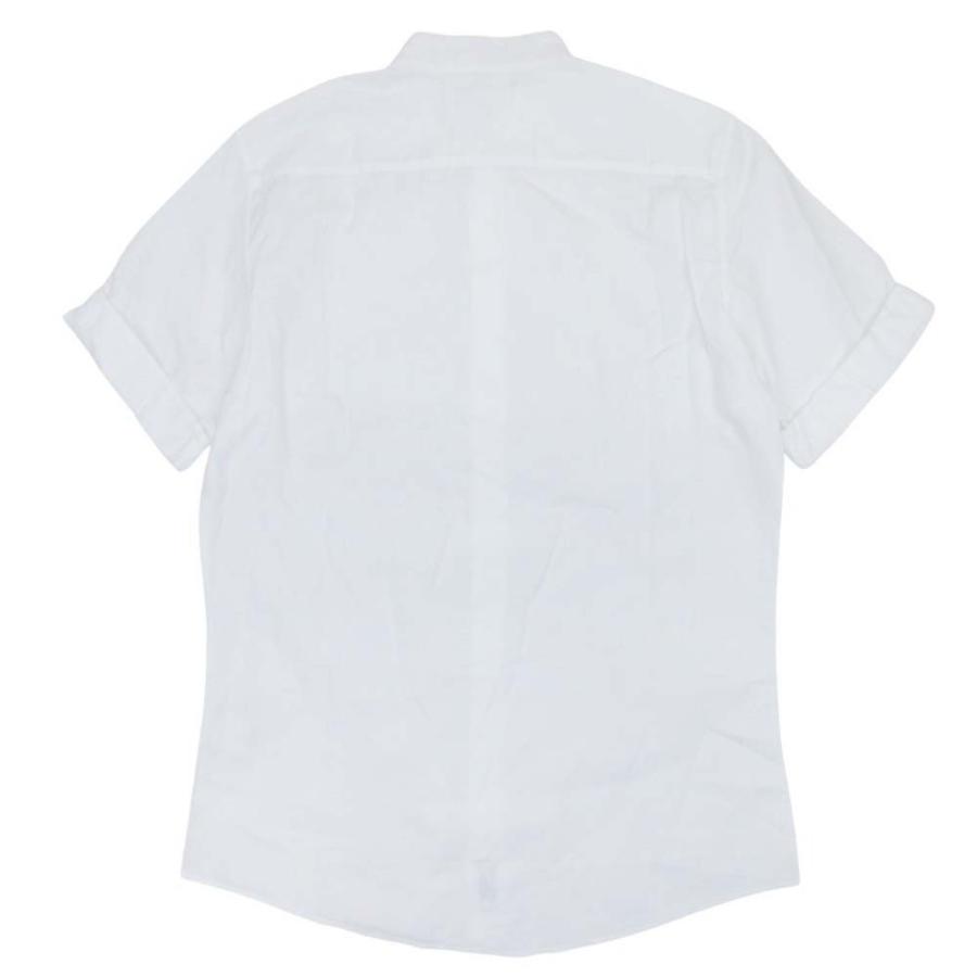 美品 Maison Margiela メゾンマルジェラ10 4ステッチ 半袖 シャツ ウィングカラー カットソー トップス コットン 46 白 ホワイト メンズ 古着 中古 | Maison Margiela | 01