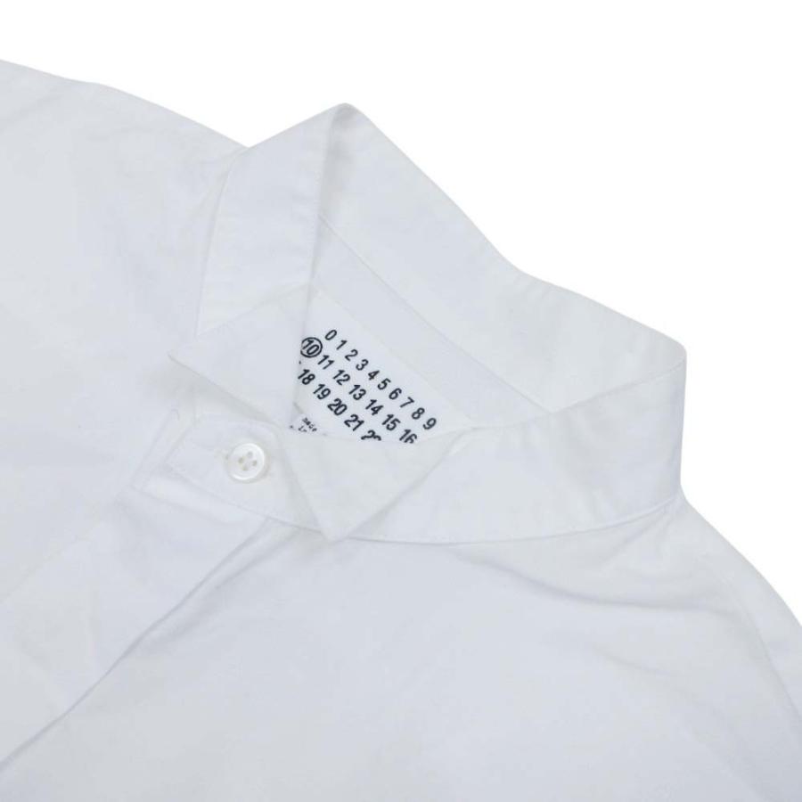 美品 Maison Margiela メゾンマルジェラ10 4ステッチ 半袖 シャツ ウィングカラー カットソー トップス コットン 46 白 ホワイト メンズ 古着 中古 | Maison Margiela | 02