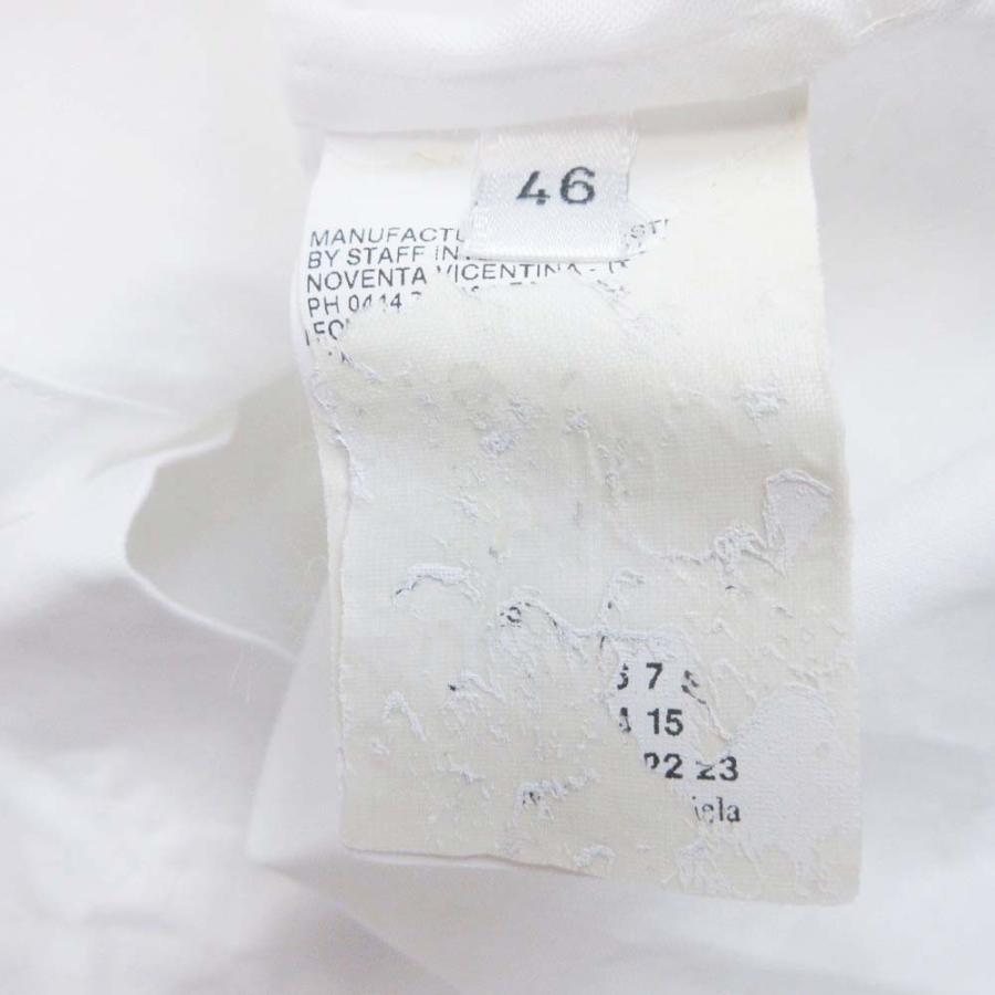 美品 Maison Margiela メゾンマルジェラ10 4ステッチ 半袖 シャツ ウィングカラー カットソー トップス コットン 46 白 ホワイト メンズ 古着 中古 | Maison Margiela | 06