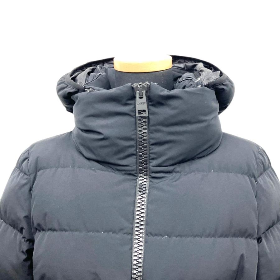 良品 Herno ヘルノ Laminar ラミナー ダウン ジャケット ブルゾン ベルト付き 2WAY PI040DL-11106-9300 サイズ42 黒 ブラック レディース 古着 中古 | HERNO | 03