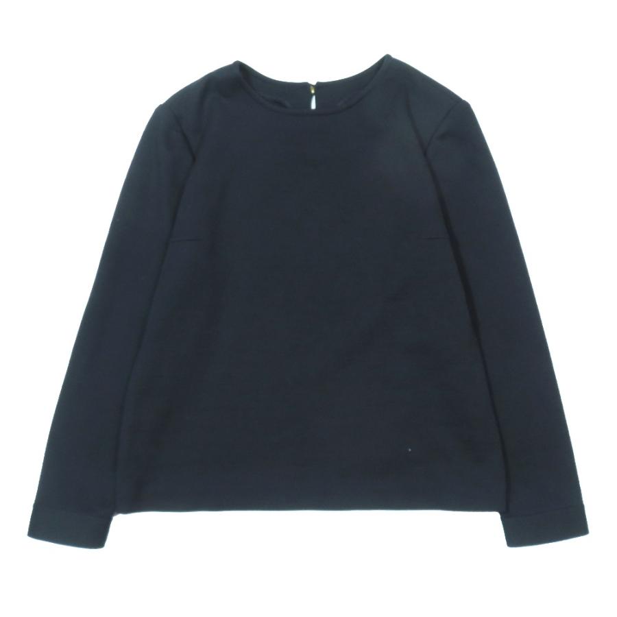 美品 YVES SAINT LAURENT イヴサンローラン ヴィンテージ YSLロゴ金ボタン ウール ニット セーター カットソー クルーネック 長袖 M黒 レディース 古着 中古 | Yves Saint Laurent