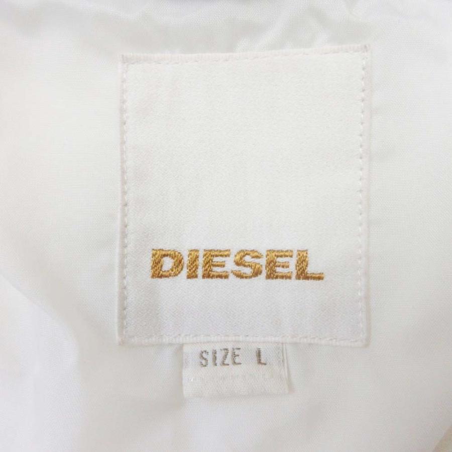 良品 DIESEL ディーゼル ダウンジャケット ナイロン キルティング ブルゾン アウター フード収納 L 紺 ネイビー メンズ 古着 中古 | DIESEL | 08