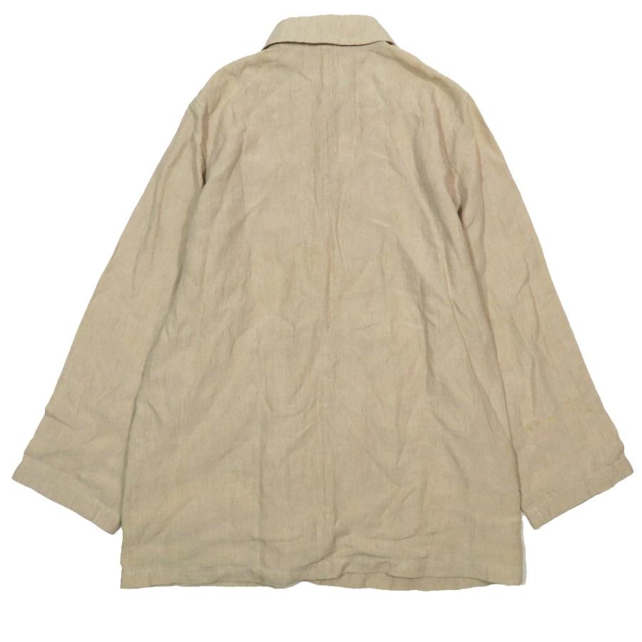 Max Mara マックスマーラ リネン ステンカラー シャツジャケット オーバーシルエット ブルゾン アウター 40 ベージュ レディース 古着 中古 | Max Mara | 01