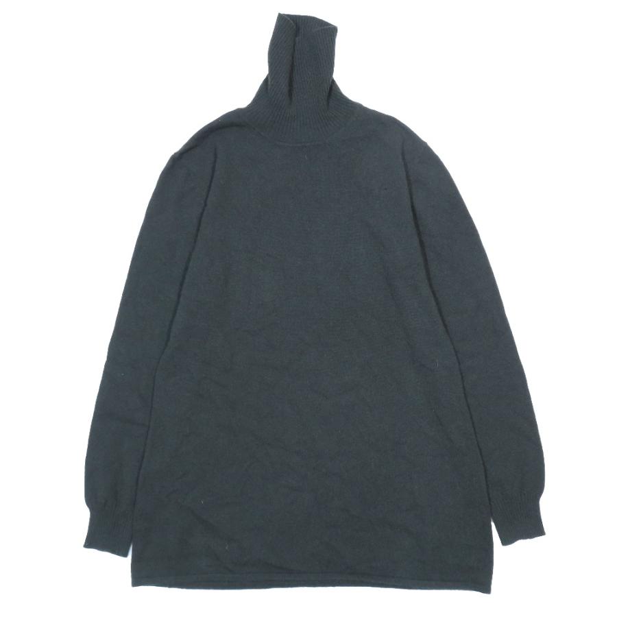 Max Mara マックスマーラ タートルネック ニット セーター 長袖 ロング丈 トップス L カーキ レディース 古着 中古 | Max Mara