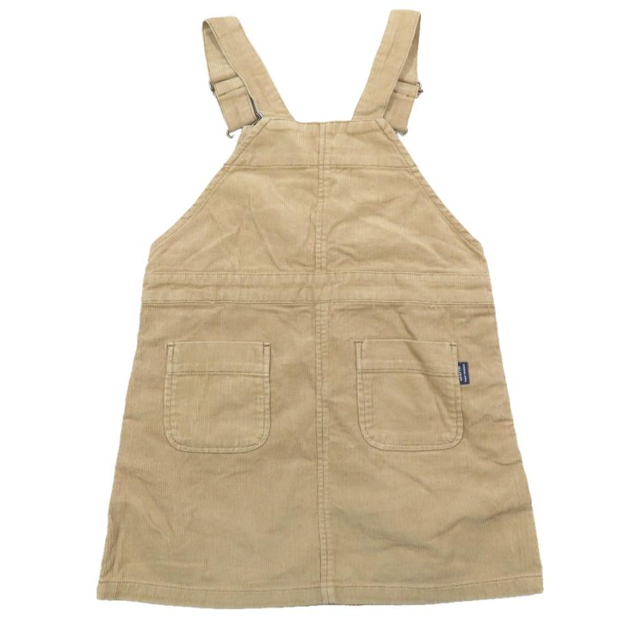 良品 green label relaxing グリーンレーベルリラクシング 子供服 コーデュロイ ジャンパースカート サロペット 115 ベージュ キッズ 古着 中古 | green label relaxing | 01